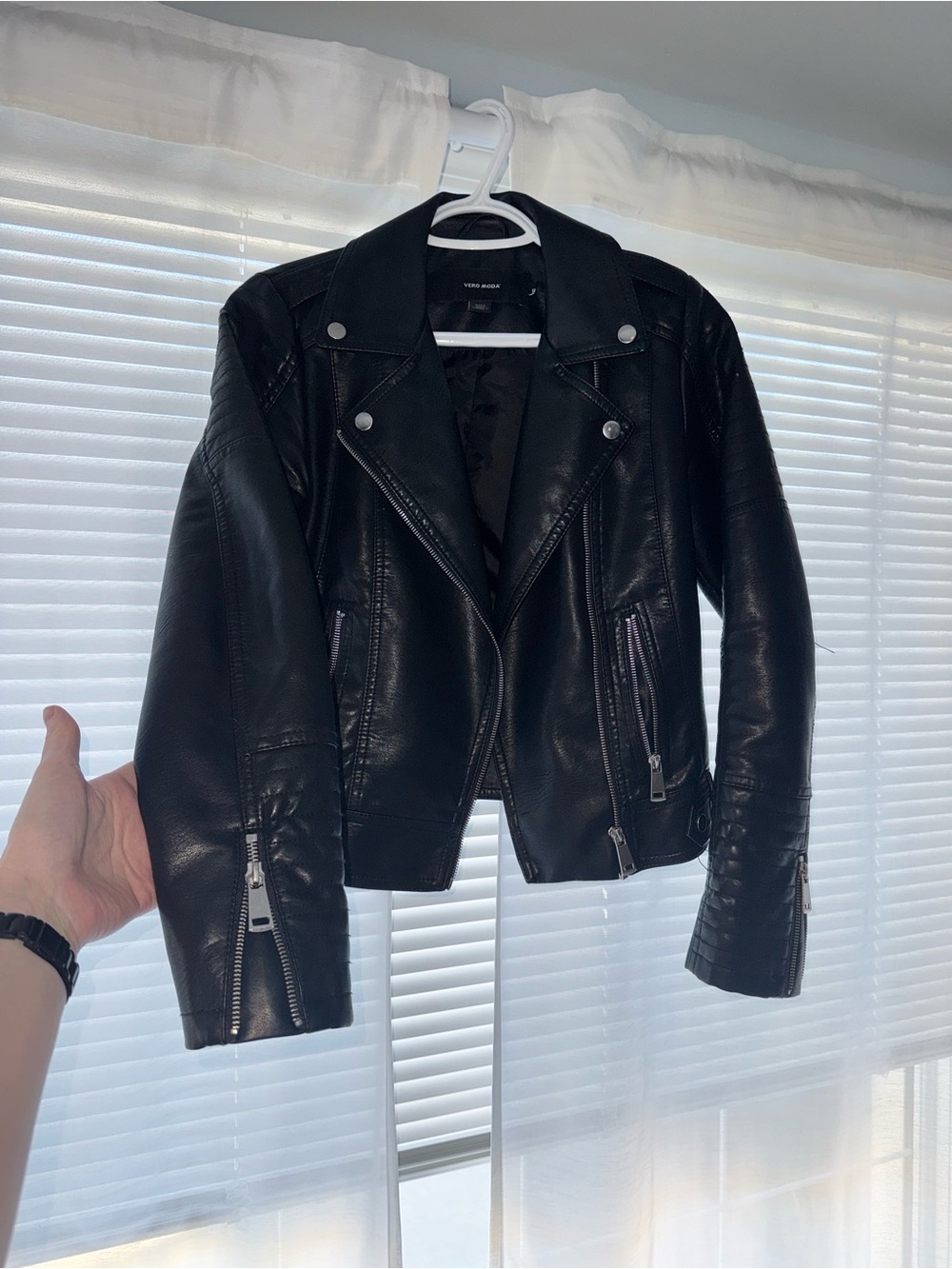 Vero Moda Black Faux Leather Jacket